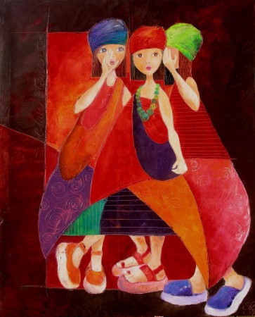 Les pipelettes - 100x81 -